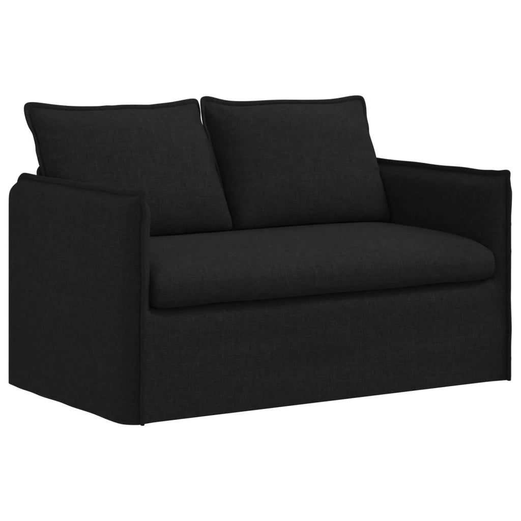 Set di divani 2 pcs Nero 136 x 82 x 85 cm Tessuto