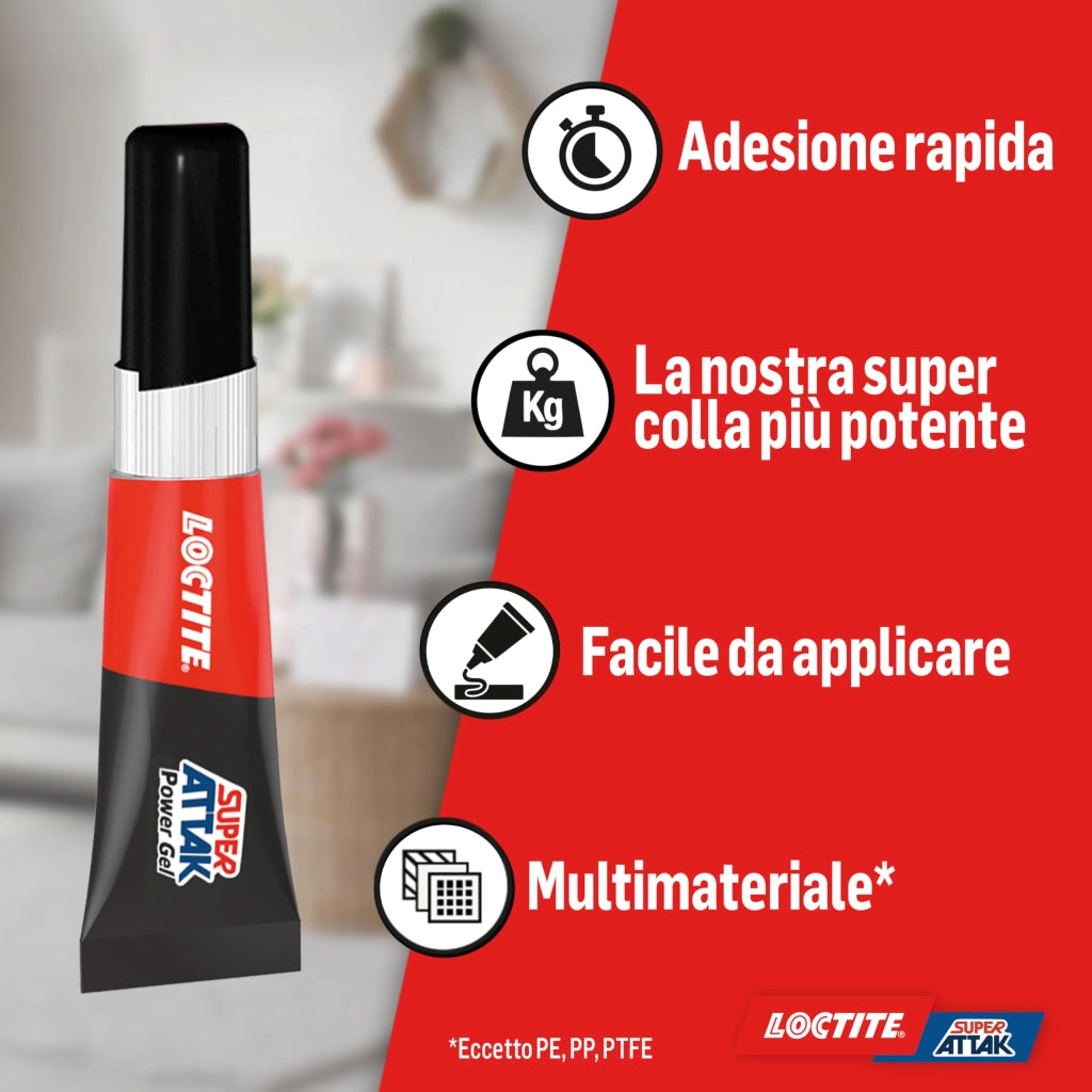 Colla Super Attak Power Flex 3 Gr Loctite