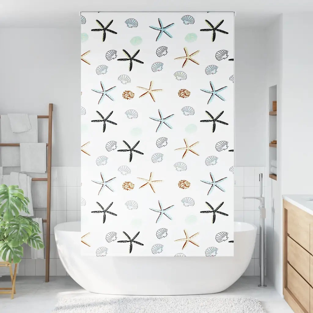 Tenda a rullo | Tenda avvolgibile Doccia 130x240 cm Larghezza Tessuto 126 cm