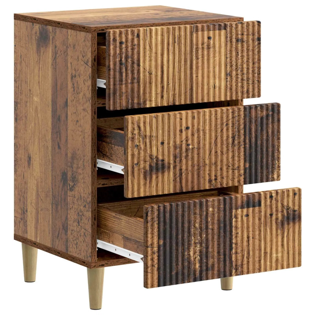 Armadio da Notte con cassetto Legno antico 43 x 41 x 66,5 cm 894563