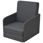 Poltrona/poltrona/divano club/divano trasformabile 595 x 72 x 725 cm tessuto grigio scuro 1102089/3