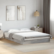 Giroletto-Struttura Letto Grigio Sonoma 140x200 cm in Legno Multistrato 247362