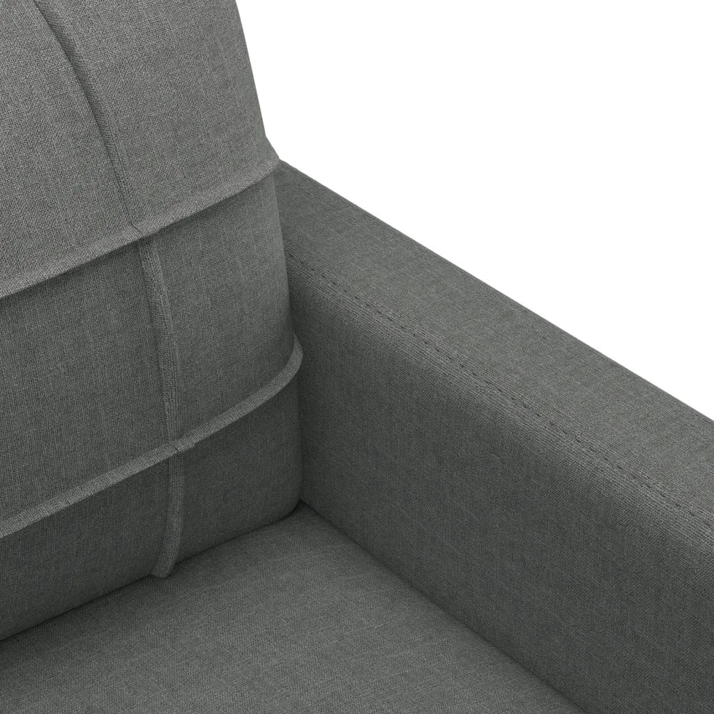 Set di Divani 4 pz con Cuscini Grigio Scuro in Tessuto 3201267