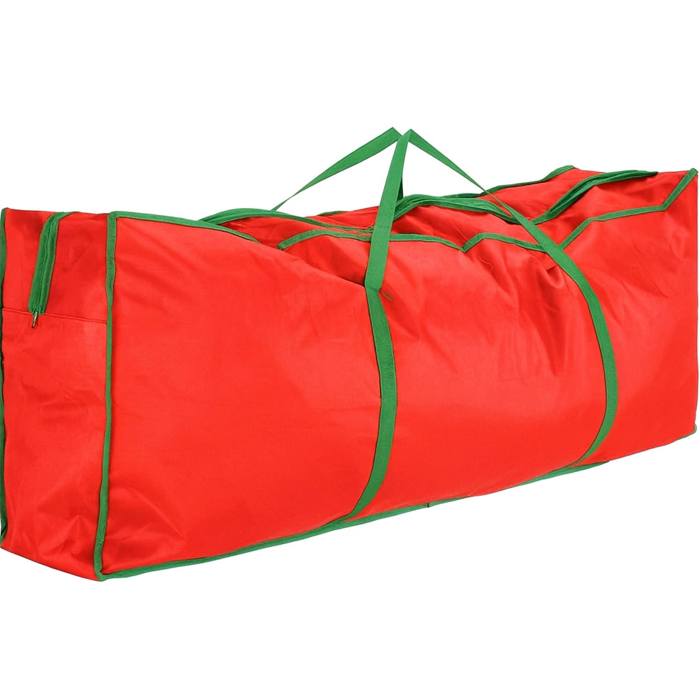 Borsa Custodia Sacco Porta Albero di Natale Extra Large Robusta in Tessuto Rosso