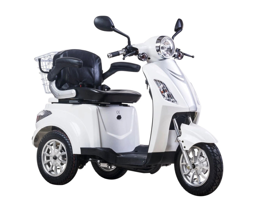 Scooter Z-TECH ZT-15-D "TRILUX PLUS" 3 RUOTE Differenziale per Disabili e Anziani -Bianco