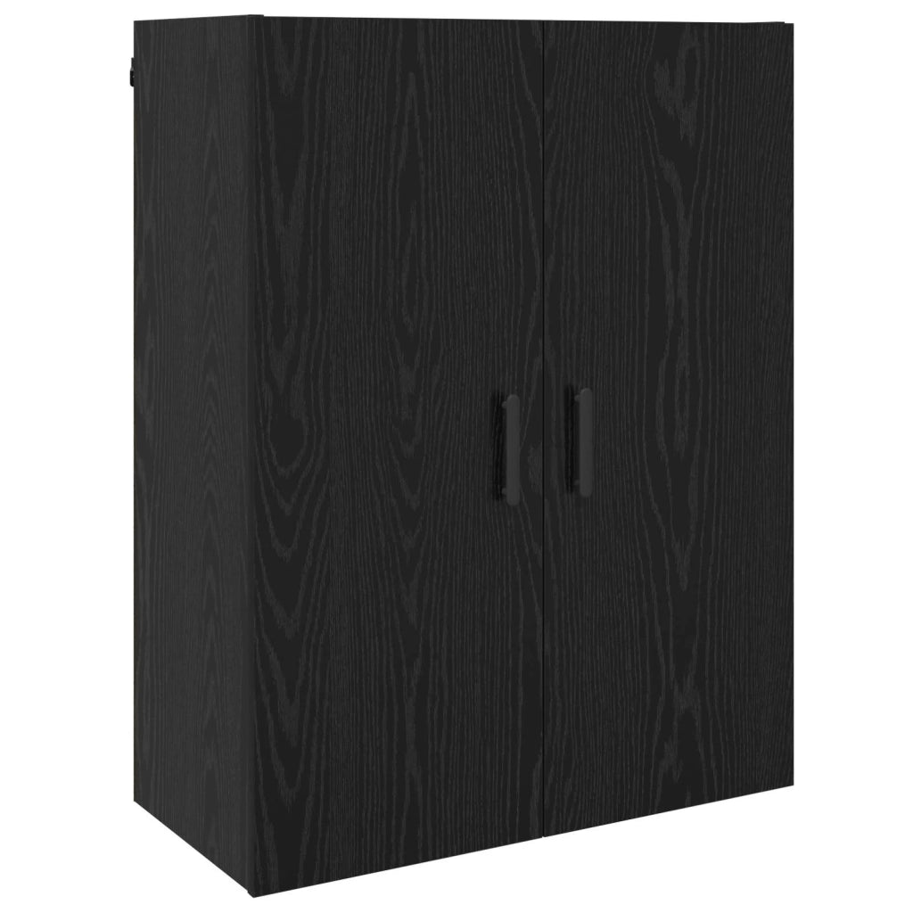 Armadietto a muro Rovere Nero 69,5 x 34 x 90 cm 879521