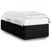 Letto singolo | Letto per adulti | Giroletto senza Materasso Nero 80x200 cm Tessuto