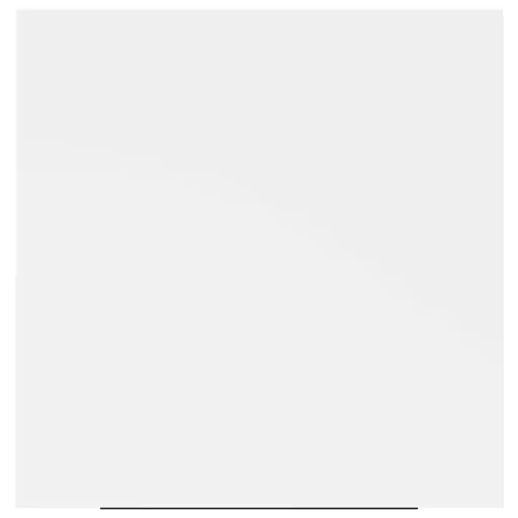 Scaffali a Parete 4 pz Bianchi 23x23,5x3,8 cm in MDF 323804