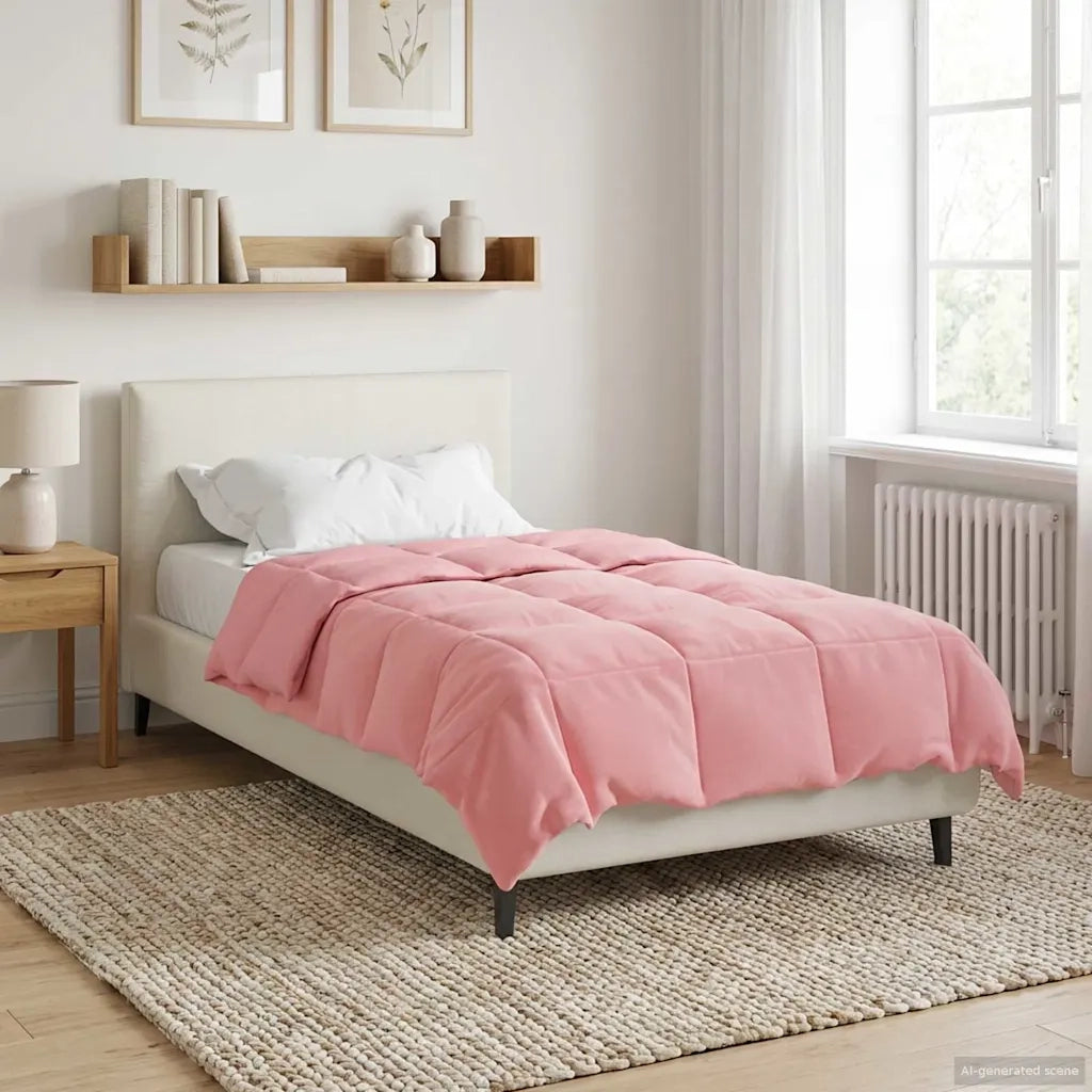 Piumone Completo Annuale Rosa 155 x 220 cm Microfibra