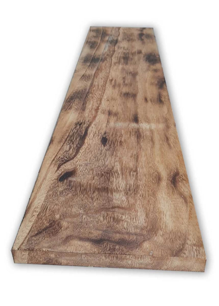 Tavola In LEGNO CountryWood – trattato con metodo Yakisugi Misura: 20x203x2 cm, Stile: CALICO light burn