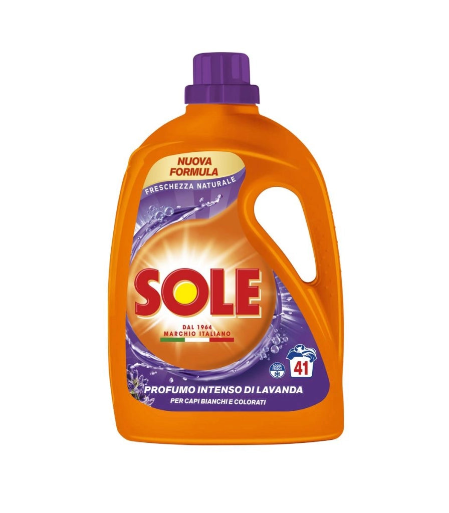 SOLE DETERSIVO LAVATRICE FRESCHEZZA NATURALE 41 LAVAGGI 1,845 FRAGRANZA LAVANDA