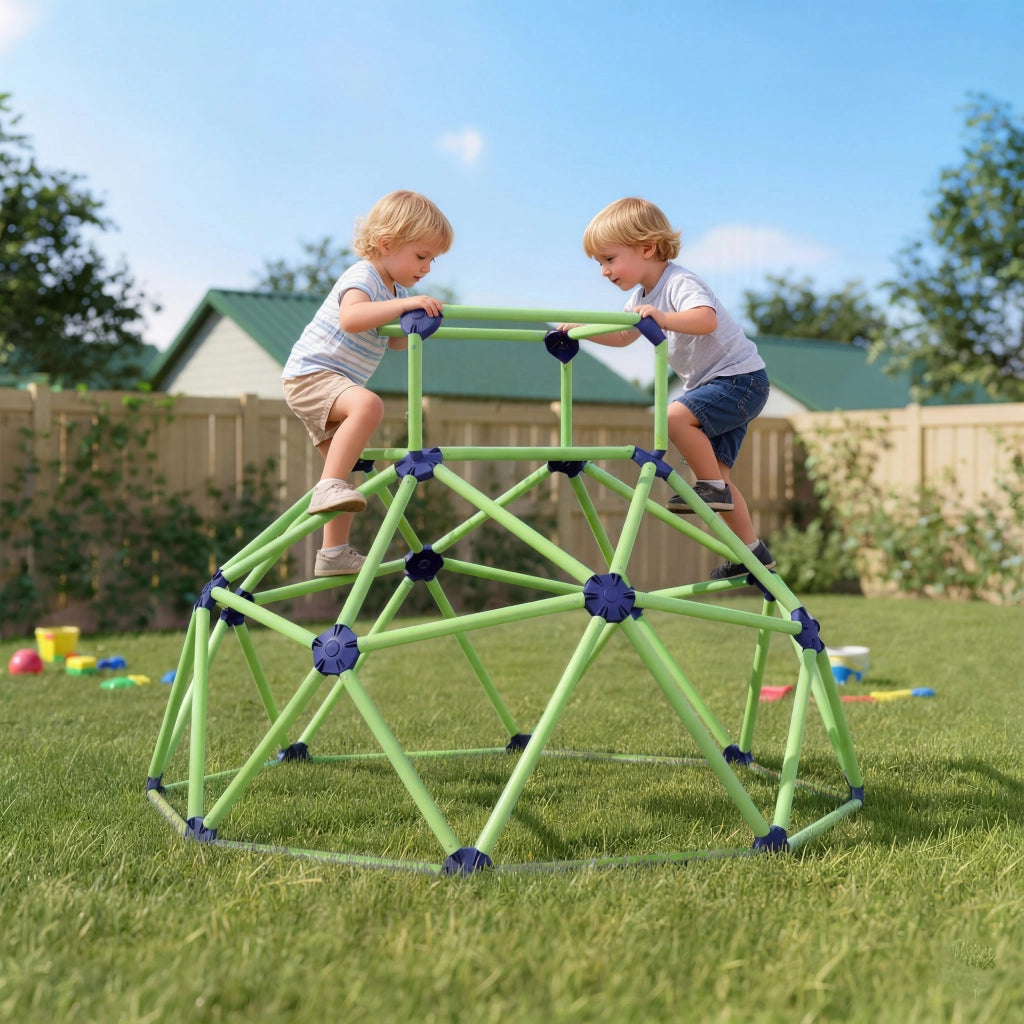 Casetta Gioco per Bambini 3-8 Anni ¨C Zephmum ¨C 182.5x182.5x119 cm Verde Viola
