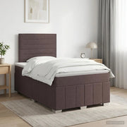 Letto box spring con materasso Marrone Scuro 120 x 190 cm 3454088