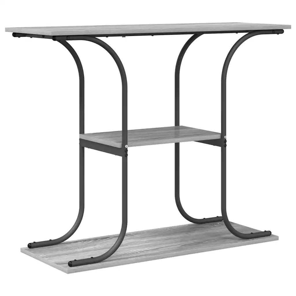 vidaXL Tavolo consolle Grigio sonoma 101 x 35 x 80.5 cm