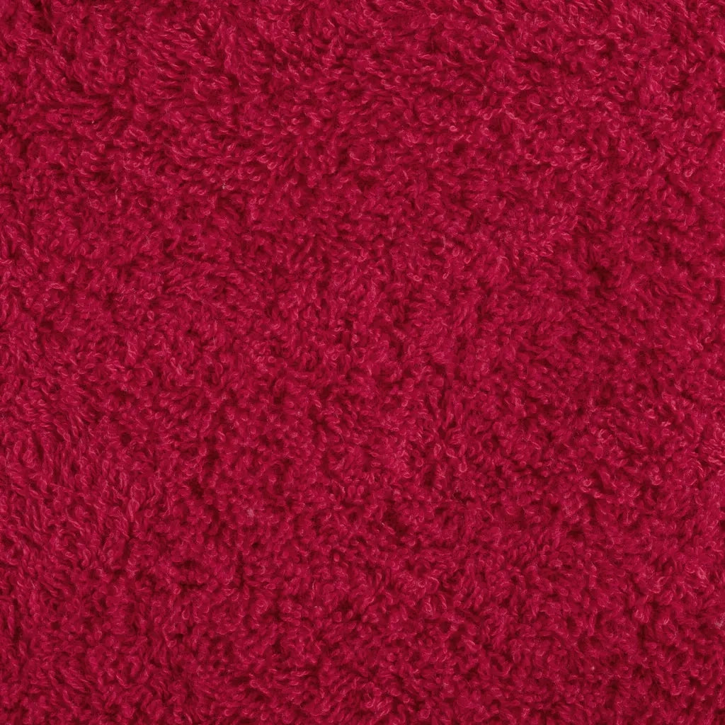 Asciugamani Premium SOLUND 10 pz Rosso 100x200 cm 600 g/m² 137415