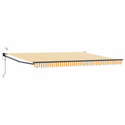 Tettuccio Elettrico Retrattile Giallo e Bianco 4 x 2 m 3419742