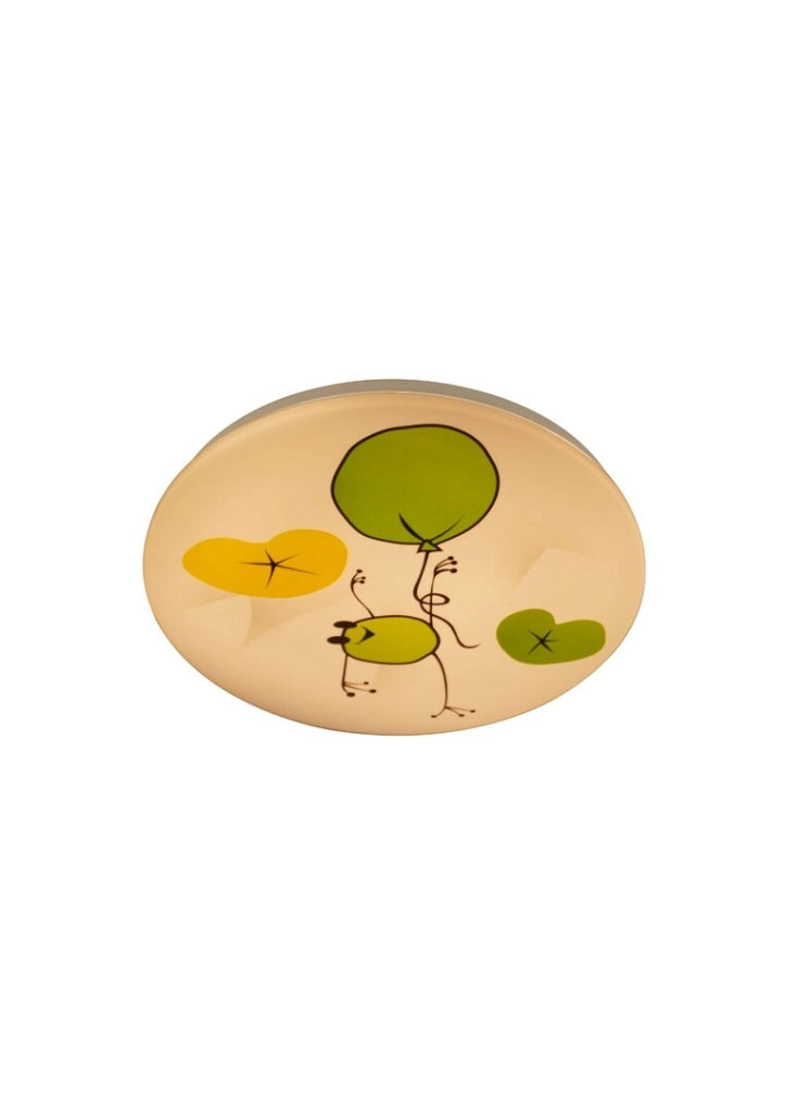 Plafoniera LED Rabalux Froggo bianca bimbi rana Ø38 24W