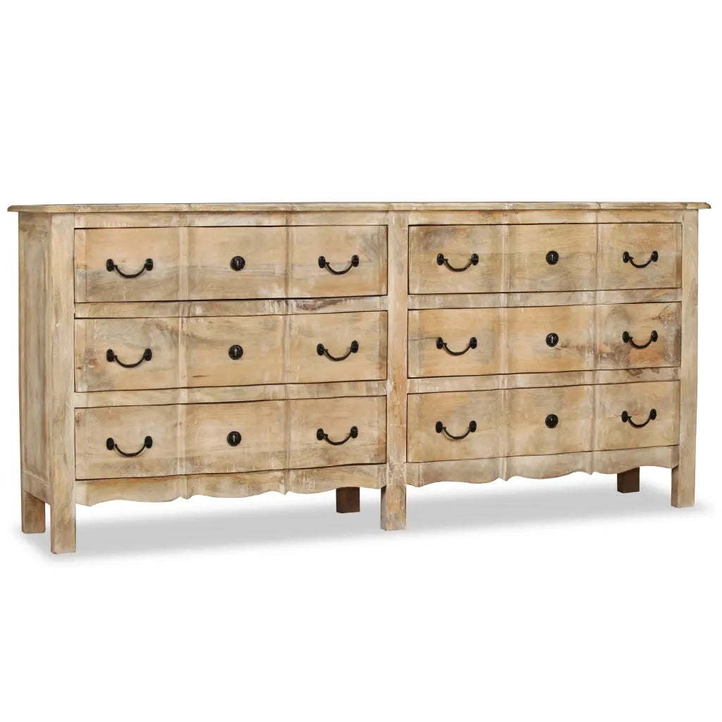 Credenza in Legno Massello di Mango 200x40x90 cm 243986