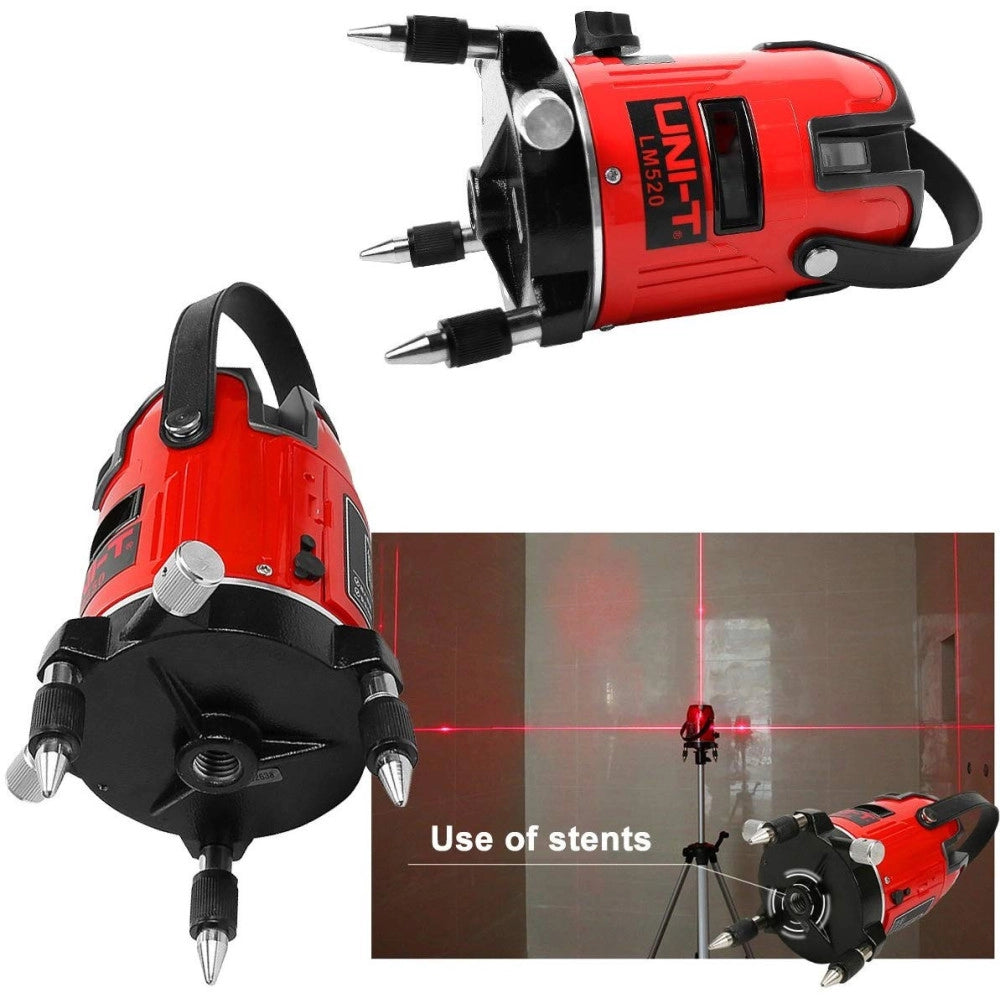 Trade Shop - Livella Laser Tracciatore Autolivellante 360º Rotazione Bolla Digitale 2 Linee -