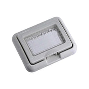 Placca con Coperchio 3P Supporto Stango Idrobox IP55 Compatibile Con Vimar Plana
