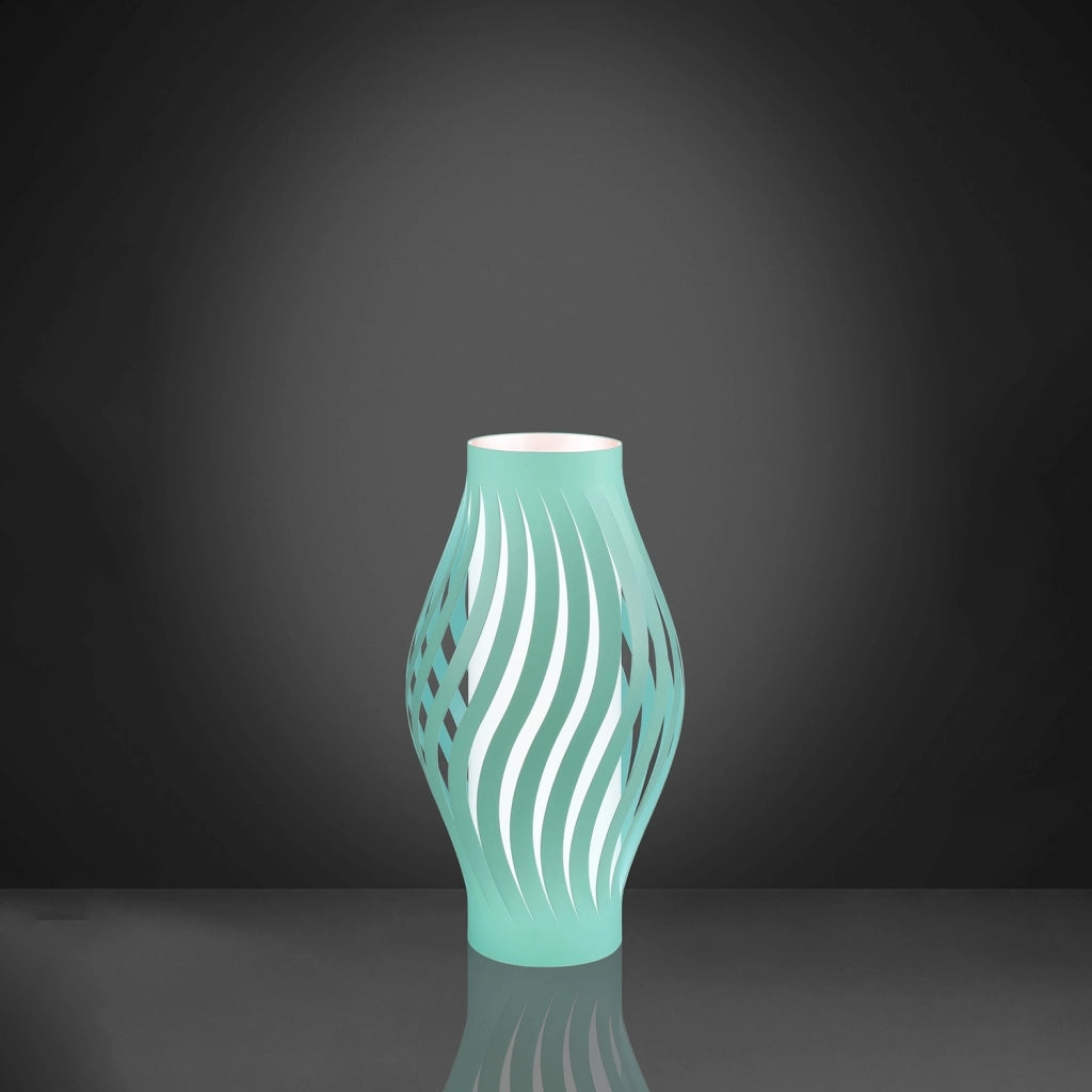 Lampada Da Scrivaniamoderno Helios Polilux ® Verde Pastello 1 Luce E27 H40Cm