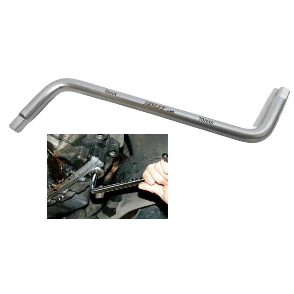 Trade Shop - Chiave Quadra Svita Tappo Coppa Olio Motore Auto 8/10 Mm Officina Olii 15692 -
