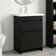 Set di mobili per il bagno Rovere Nero 61 x 40 x 84,5 cm 3404259