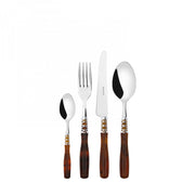 ARIANNA Ghiera Cromata, Posate Set 24 Pz, Scatola Compact, Casa