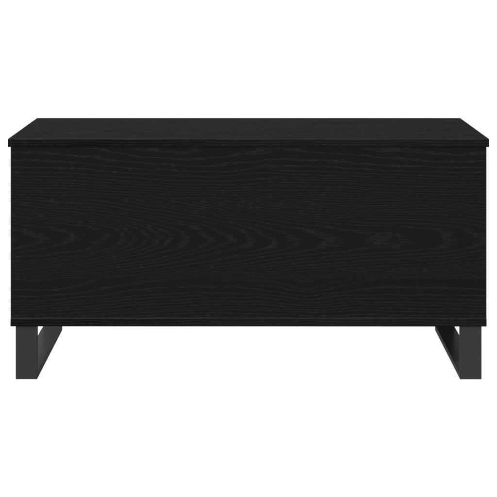 Tavolino da CaffÃ¨ Rovere Nero 90x44.5x45 cm Legno ingegnerizzato