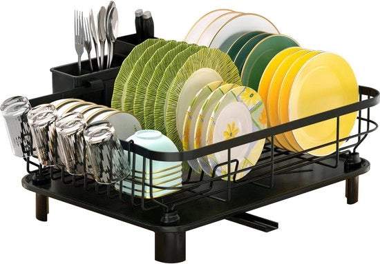 Aria per servizio con contenitore per oggetti di uso quotidiano, acciaio inossidabile con scarico rotativo, aria per il piano di lavoro della cucina
