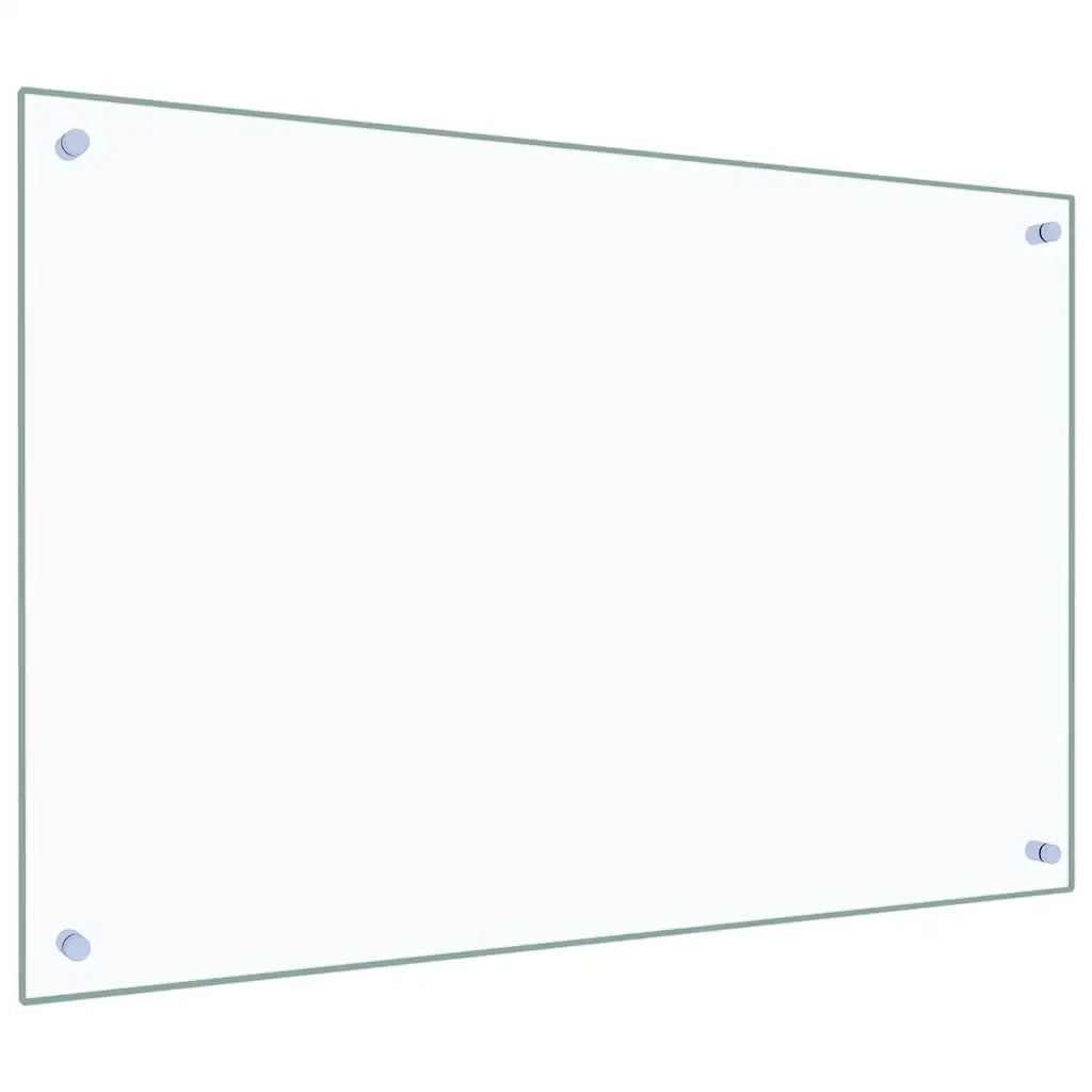 Paraschizzi per Cucina Trasparente 90x60 cm in Vetro Temperato CFW6387441