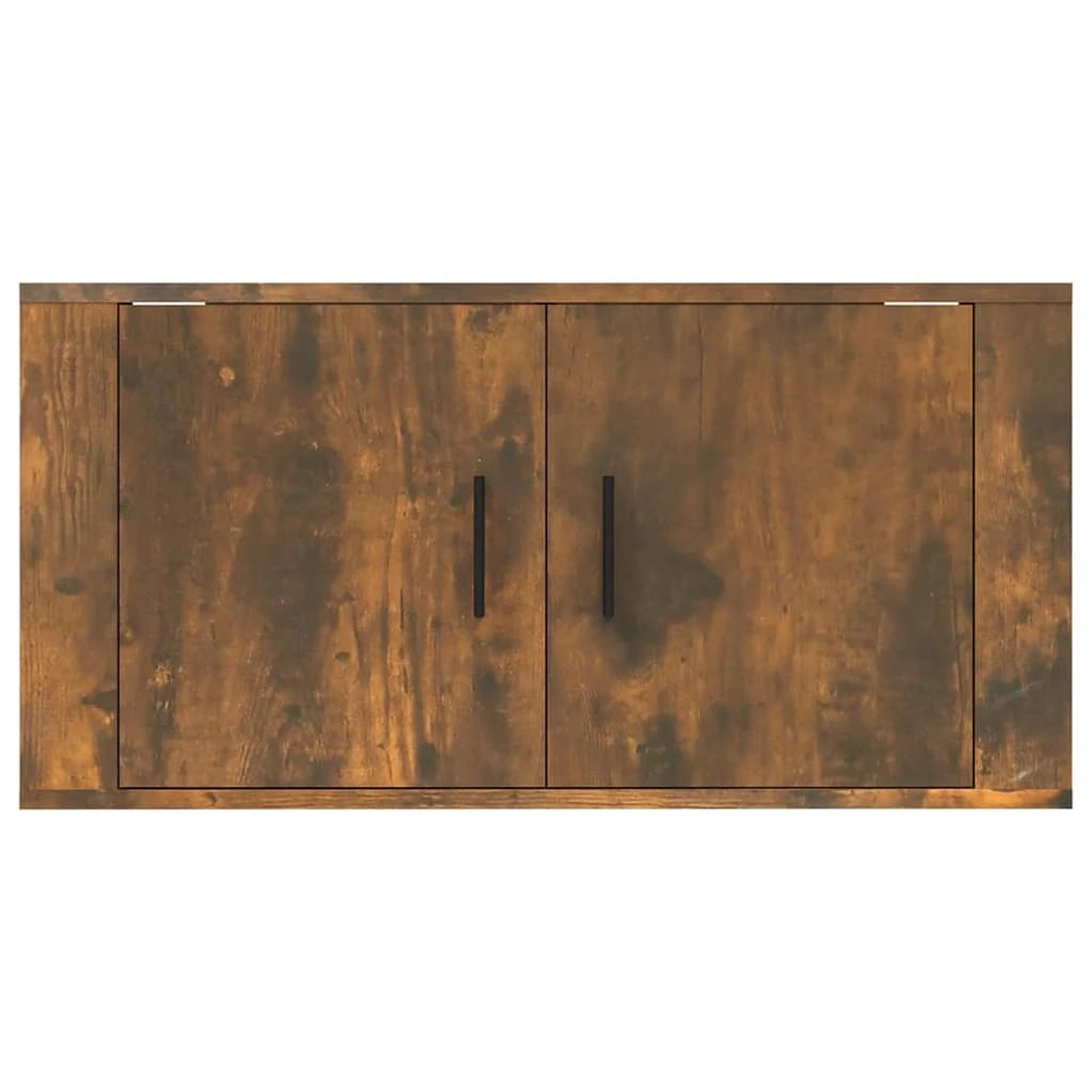 Mobile TV multimediale scaffale TV mobile TV credenza TV sala da pranzo soggiorno camera da letto da parete rovere affumicato 80 x 34,5 x 40 cm marrone 02_0028141