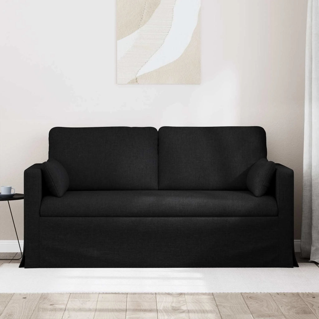 Divano | Divano da soggiorno | Sofa Nero 158 x 78 x 80 cm Tessuto