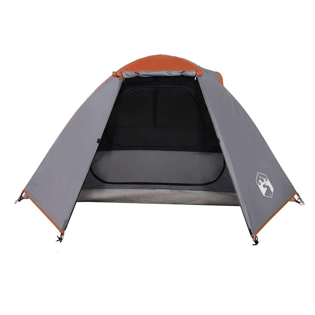 Tenda da campeggio | Tenda da campo a Cupola 2 Persone Arancione Impermeabile