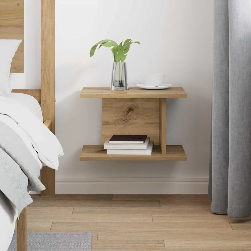 Comodino Rovere artigianale 40 x 30 x 25 cm Legno multistrato