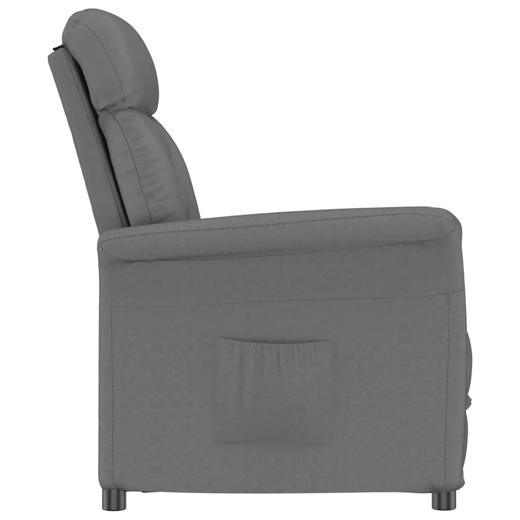 Poltrona-Divano Sedia-Poltroncina Grigio scuro Microfibra