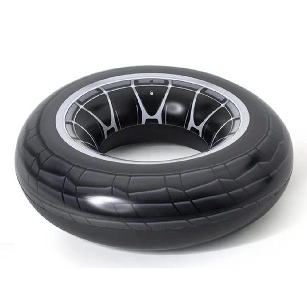Trade Shop - Ciambella Salvagente Gonfiabile Con Maniglie Forma Di Ruota Grande 119 Cm Gonfiabili 36102 -
