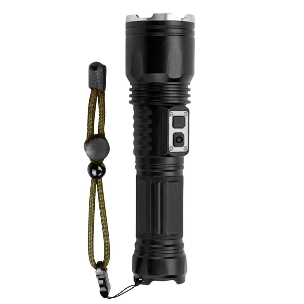 Torcia LED 15W 3 Modalità di Illuminazione Ricaricabile Nero Avizar