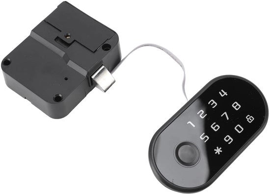 Serratura Slim senza Chiave - Rilevamento delle Impressioni Digitali delle Dita - Lunga Durata della Batteria - Adatta per Mobili - Soluzione di Backup USB - Serratura per Bambini