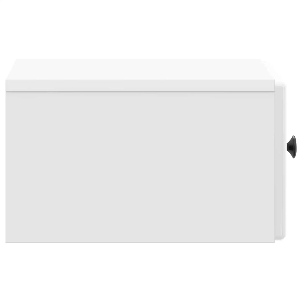 Mobiletto da notte a muro Bianco Lucido 34,5 x 33 x 20 cm 899113