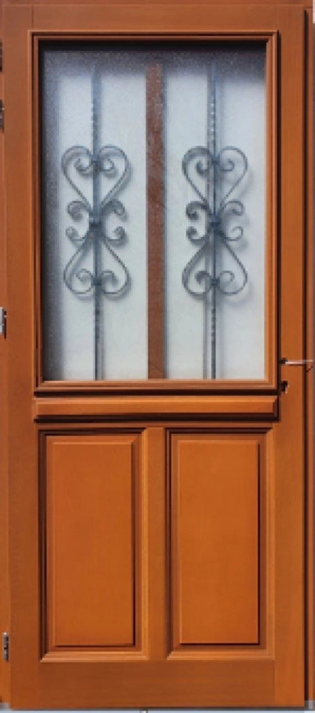 Porta d'ingresso in legno smaltato, Syrah, H.215xl.90 p. destra + Maniglia E Canna (rif 010403FP) Dimensioni tavolo senza maniglia