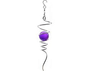 Decorazione a spirale rotante per interni ed esterni - Motore rotativo - Coda a spirale - 28 cm - Blu