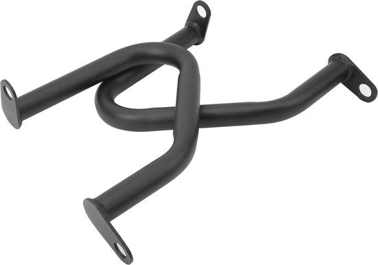 Motoregistratore per motocicletta Valbeugel Protezione del corpo FG007BK - Adatto a Triumph Bonneville T100 T120 Thruxton Street Cup Twin Bobber 2016-2019 - Nero in acciaio - Set a due pezzi.