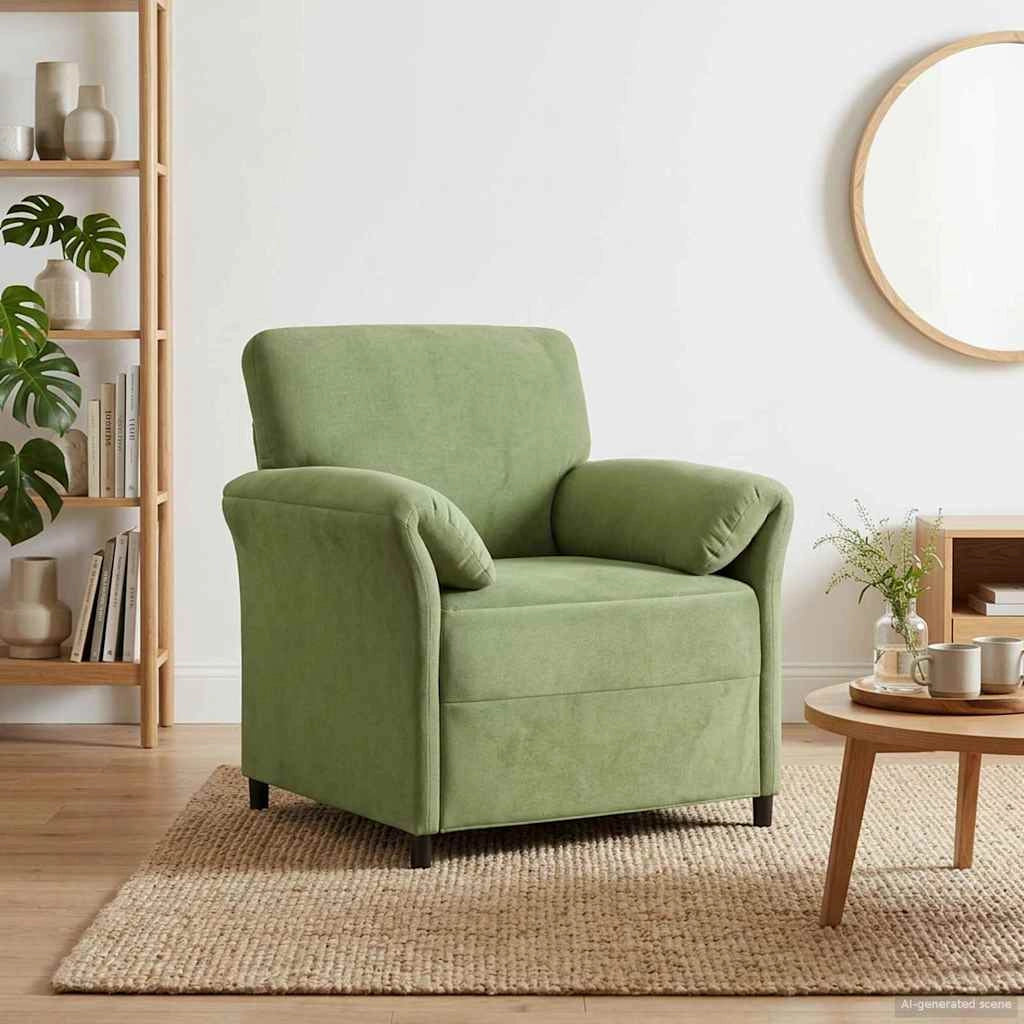 Divano 1 posto Verde chiaro 88 x 83 x 95 cm Velluto 42033928