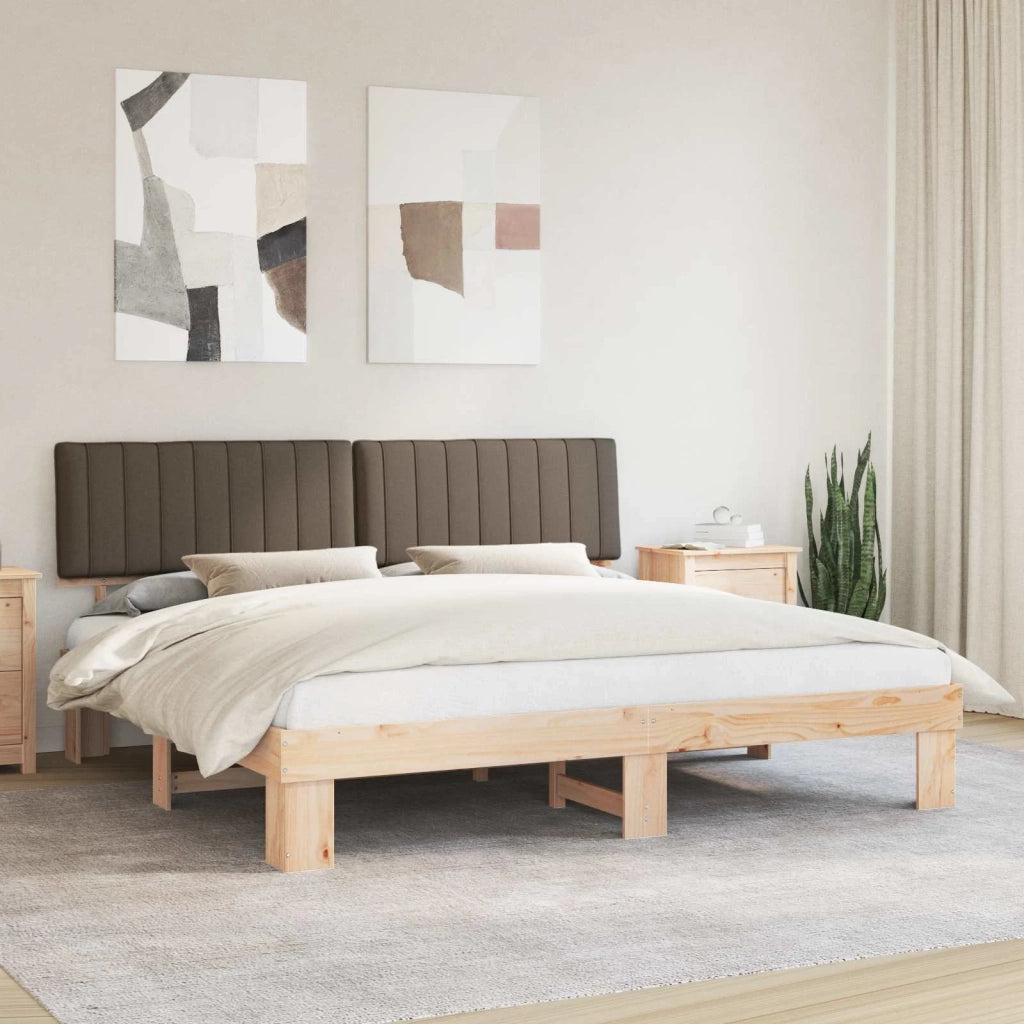 Letto con Testiera Rivestita-Struttura Letto con Testiera Talpa 200 x 200 cm Pino massello 445156