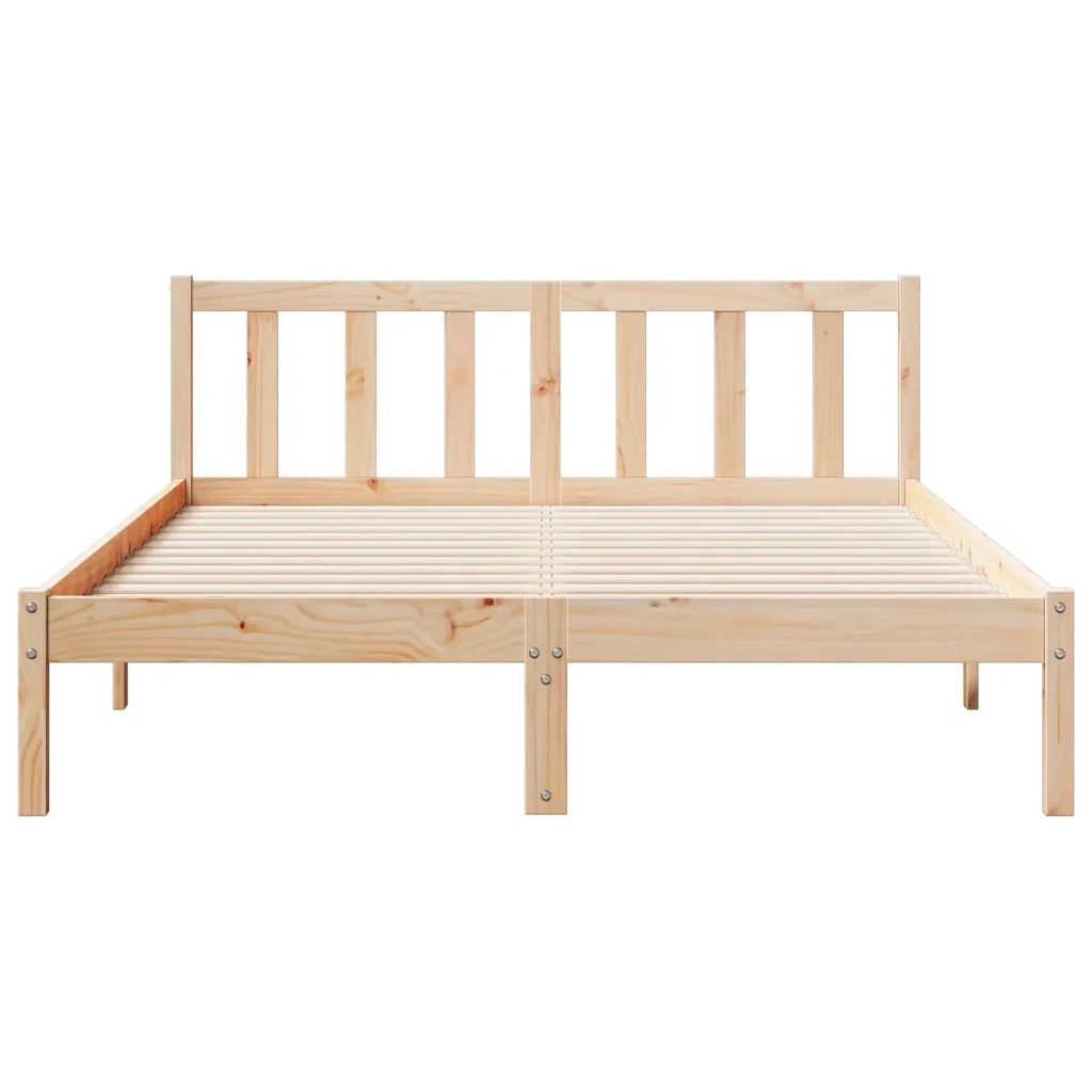 Letto Extra Lungo senza Materasso 140x220cm Legno Massello Pino