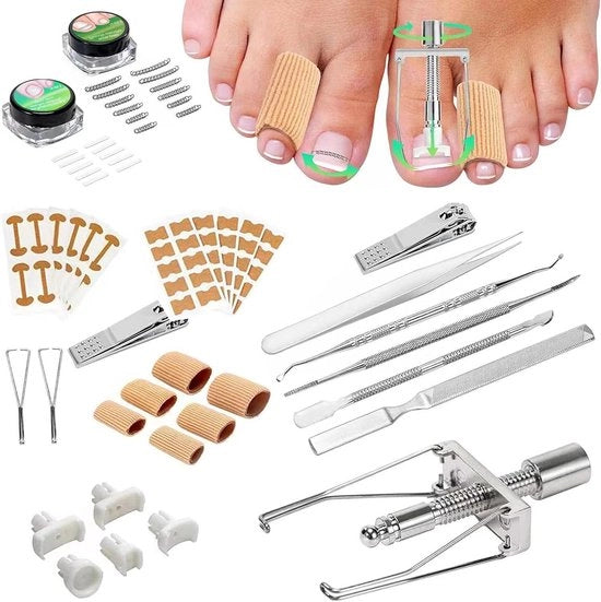 Set di correttore per unghie - patch per correttore unghie - set di cura dei piedi - set di pinze per unghie - unghie forti - acciaio inossidabile - manicure - cura dei piedi