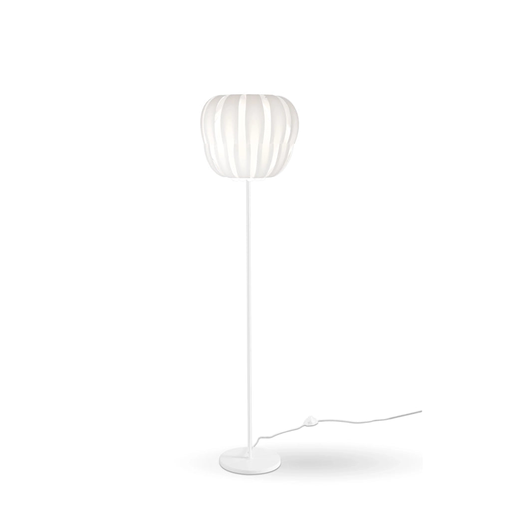 Piantana Moderna Queen Polilux ® Bianco E Metallo 1 Luce E27