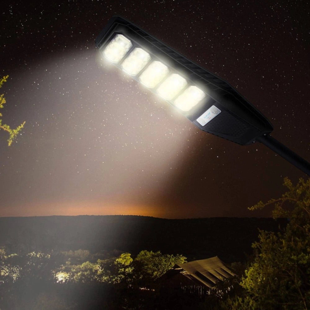 Trade Shop - Lampione Stradale Luce Energia Solare Led 400watt Sensore Pir Staffa Telecomando -