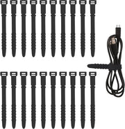Draadbinders riciclabili - 20 pezzi, 1143cm Leganti a silicone per cavi